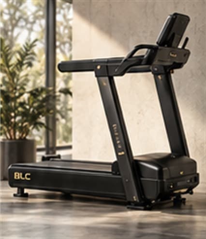 BLC cardio machine by a large window