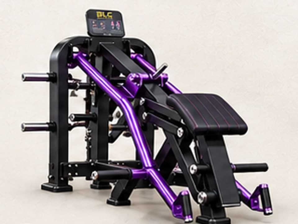 BLC machine in black with electric purple accents